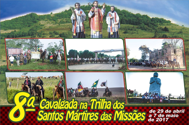 CAVALGADA NA TRILHA DOS SANTOS MÁRTIRES DAS MISSÕES CHEGA EM ROQUE GONZALES